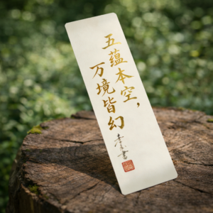 T45A Zen Bookmark of the Emptiness of the Five Aggregates