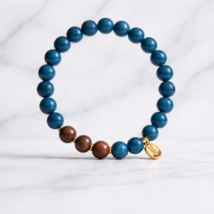 T37 Azure Obsidian Tranquility Bracelet